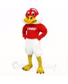 Red and White Freddie Falcon Mascot Costumes School
