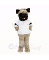 Ugly Pug Dog With White Shirt Mascot Costumes Cartoon