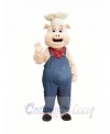 Chef Pink Pig Mascot Costumes