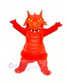 Red Blaze Dragon Mascot Costumes Cartoon