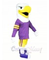 Eagle with Purple Suit Mascot Costumes Animal