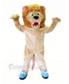 Fierce Lion with Blue Shoes Mascot Costumes Adult	