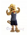 Handsome Brown Lion Mascot Costumes Animal