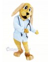 Doctor Dog with Blue Shirt Mascot Costumes Animal