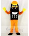 Orange Auto Tyre Cab Tire Mascot Costume Cartoon