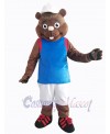 Hiking Groundhog Mascot Costume Animal