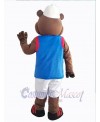 Hiking Groundhog Mascot Costume Animal