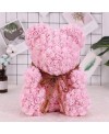 Light Pink Rose Teddy Bear Flower Bear Best Gift for Mother's Day, Valentine's Day, Anniversary, Weddings and Birthday