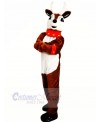 Cute Brown Reindeer Mascot Costumes Cartoon