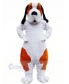 Brown and White Bernard Dog Mascot Costumes Animal