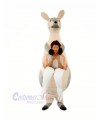 Grey Kangaroo Mother Mascot Costumes Adult