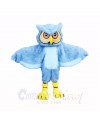 Gray Long Haired Owl Mascot Costumes Cartoon