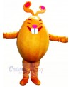 Orange Rabbit Monster Mascot Costumes Cartoon	