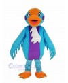 Red Head Blue Swan Bird Mascot Costume Animal	