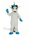 Blue Unicorn Mascot Costume Cartoon	