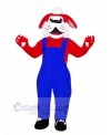 Cute Red Dog with Black Shoes Mascot Costumes Animal