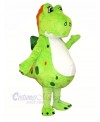 Fluffy Green Dinosaur Mascot Costumes Cheap