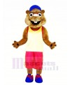 Brown Marmot with Sports Suit Mascot Costumes