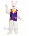 Rabbit with Purple Vest Mascot Costumes Bunny Animal