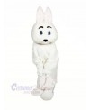 White Jumbo Bunny Mascot Costumes Cartoon	