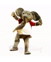 Sport Elephant with White Shirt Mascot Costumes Adult