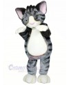 Lightweight Grey Cat Mascot Costumes Cartoon