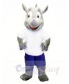 Sport Mascot Costume Robert Rhino Mascot Costume for Adult 