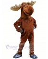 Funny Brown Moose Mascot Costume Adult