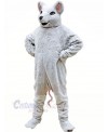 White Rodent Mascot Costumes Cartoon