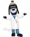 Doctor Hound Dog with Glasses Mascot Costumes Animal