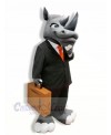 Gentleman Grey Rhino Mascot Costumes Adult