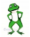 Realistic Green Frog Mascot Costumes Cartoon