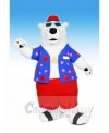 Cool Polar Bear with Glasses Mascot Costumes Animal