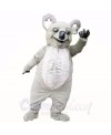 Smiling Grey Lightweight Koala Mascot Costumes Cartoon