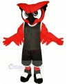 Red Owl with Black Suit Mascot Costumes