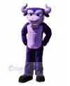 Power Purple Bull Mascot Costumes Cartoon