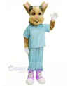 Doctor Bunny with Blue Suit Mascot Costumes Animal