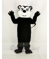 Realistic Black Stinky Skunk Mascot Costume Cartoon