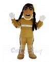 Funny Yellow Feathers Indian Mascot Costume