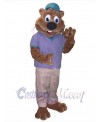Beaver mascot costume