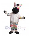 Zebra mascot costume