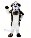 Brown and White Saint Bernard Dog Mascot Costumes