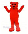 Red Lightweight Bear Mascot Costumes Cartoon