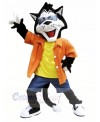 Fashion Cat with Glasses Mascot Costumes Cartoon	