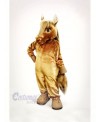 Lovely Brown Horse Mascot Costume Cartoon