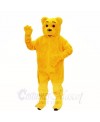 Smiling Golden Bear Mascot Costumes Cartoon