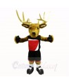 Sport Buck with Black Shirt Mascot Costumes Adult