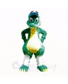 Top Quality Dinosaur With Blue Hat Mascot Costumes Cartoon