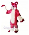 Pink Husky Dog Mascot Costumes 