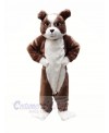 Plush Brown Bulldog Mascot Costumes Cartoon